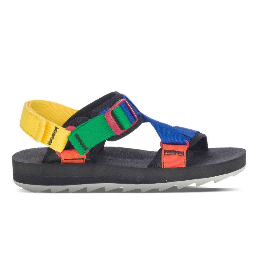 Merrell Alpine Strap Sandalen Damen Schwarz/Mehrfarbig [DE-LTVBX]